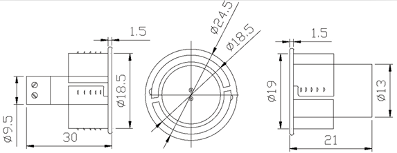 Wired Door Sensor -Recessed Mount(图1)